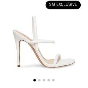 Steve Madden white strappy heels